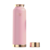 LA'FORTE Copper Water Bottle, Pure, 1000 ml  (Apricot)